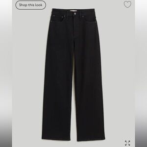Madewell Black Wide Leg Pants
